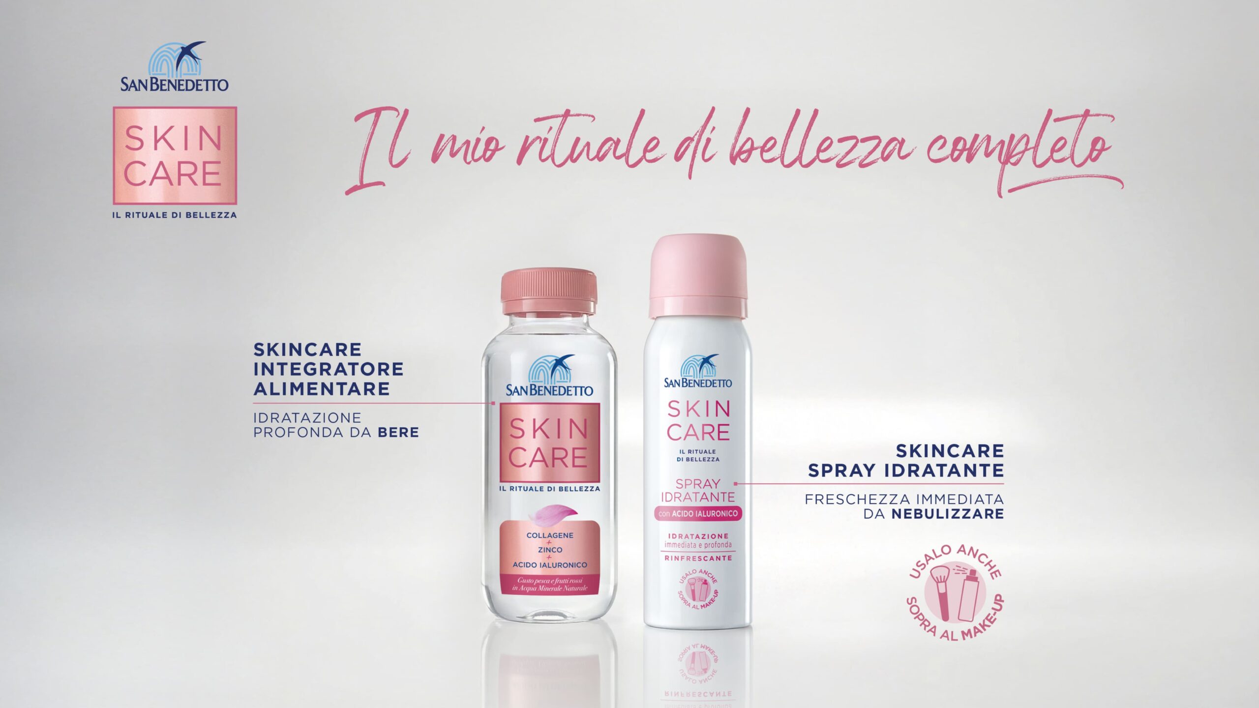 Al momento stai visualizzando San Benedetto debutta a Cosmoprof Worldwide Bologna 2026 e presenta il nuovo SKINCARE spray idratante
